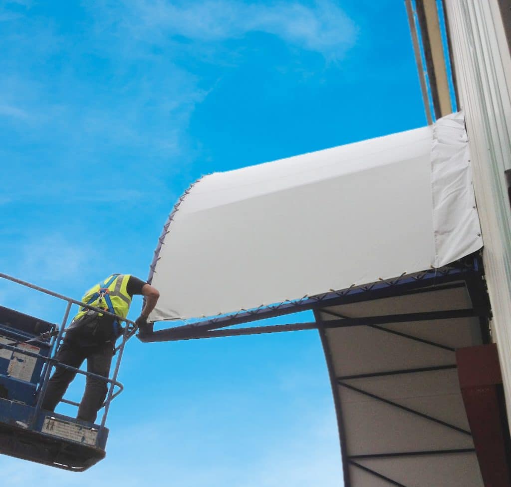 nacelle d'installation de textile d'ombrage