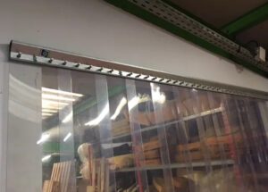 Rideau bâche pvc transparent