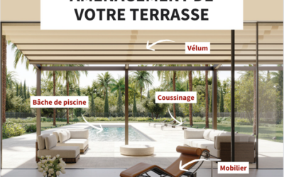 les ateliers ragot aménagent votre terrasse dans la région rhône alpes : vélum, bâche de piscine , mobilier extérieur et coussinage